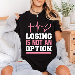 Losing Not Option Motivational Christian Faith Ready to Press DTF Transfer for Dtf