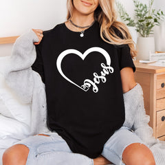 Love Jesus Heart Faith-inspired Christian Faith Ready to Press DTF Transfer for Dtf