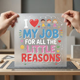 Love Job All Little Teacher Funny Ready to Press DTF Transfer for Dtf