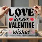 Love Kisses Valentine Wishes Valentine Butterfly Ready to Press DTF Transfer for Dtf