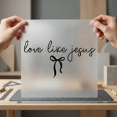 Love Like Jesus Bow Christian Faith Ready to Press DTF Transfer for Dtf