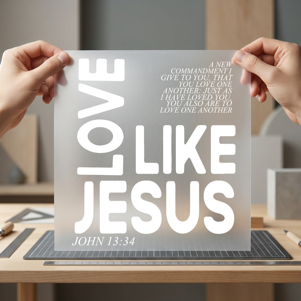 Love Like Jesus Christian Christian Faith Ready to Press DTF Transfer for Dtf