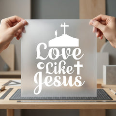 Love Like Jesus Christian Christian Faith Ready to Press DTF Transfer for Dtf
