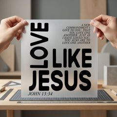 Love Like Jesus Christian Christian Faith Ready to Press DTF Transfer for Dtf