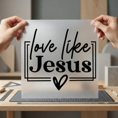 Love Like Jesus Christian Christian Faith Ready to Press DTF Transfer for Dtf