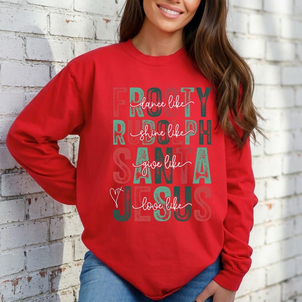 Love Like Jesus | Christmas & Faith Sweatshirt - Luckets.com