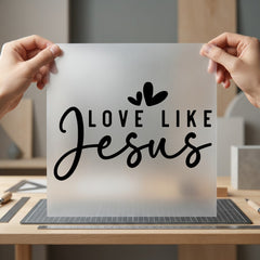 Love Like Jesus Faith-inspired Christian Faith Ready to Press DTF Transfer for Dtf