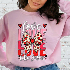 Love Like Jesus | Heartfelt Faith Sweatshirt - Luckets.com