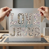 Love Like Jesus Leopard Christian Faith Ready to Press DTF Transfer for Dtf