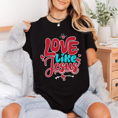 Love Like Jesus Retro Christian Faith Ready to Press DTF Transfer for Dtf