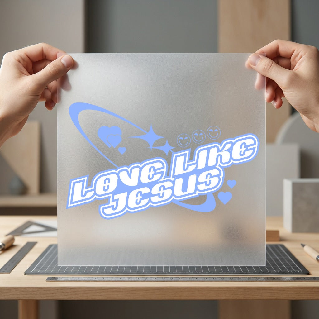 Love Like Jesus Retro Christian Faith Ready to Press DTF Transfer for Dtf