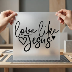 Love Like Jesus Script Christian Faith Ready to Press DTF Transfer for Dtf