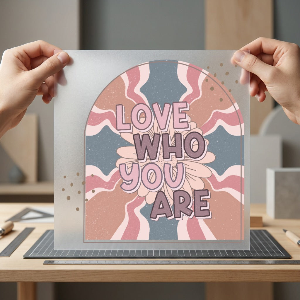 Love Who You Retro Retro Boho Ready to Press DTF Transfer for Dtf