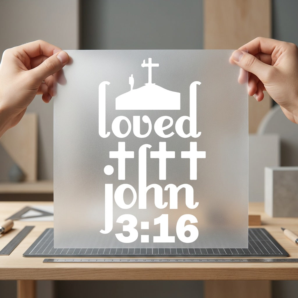 Loved John Christian Faith Christian Faith Ready to Press DTF Transfer for Dtf