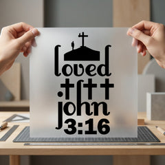Loved John Christian Faith Christian Faith Ready to Press DTF Transfer for Dtf
