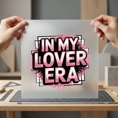 Lover Era Retro Pink Valentine Retro Ready to Press DTF Transfer for Dtf