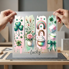 Lucky Charms Floral Dream Spring Aesthetic Ready to Press DTF Transfer for Dtf