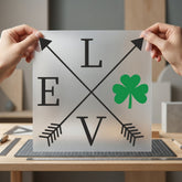 Lucky Love Arrows Shamrock Boho Aesthetic Ready to Press DTF Transfer for Dtf