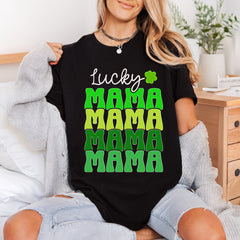 Lucky Mama Patrick Day Mom Vintage Ready to Press DTF Transfer for Dtf