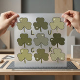 Lucky Shamrock Grunge Patrick Vintage Retro Ready to Press DTF Transfer for Dtf