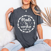 Made to Worship Psalm 95:1 | Reverent Praise Tee - Luckets.com