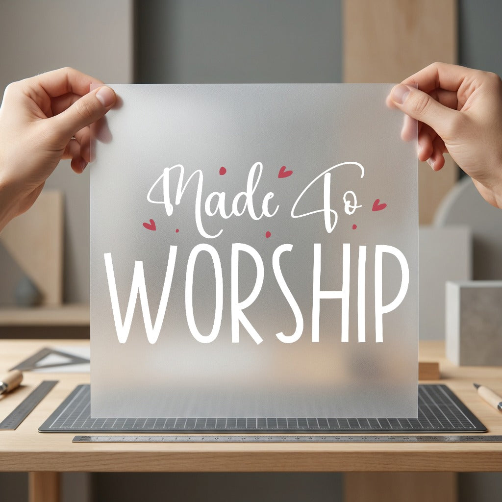 Made Worship Faith-inspired Diy Christian Faith Ready to Press DTF Transfer for Dtf