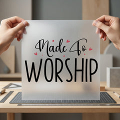 Made Worship Faith-inspired Diy Christian Faith Ready to Press DTF Transfer for Dtf