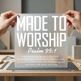 Made Worship Psalm Christian Christian Faith Ready to Press DTF Transfer for Dtf