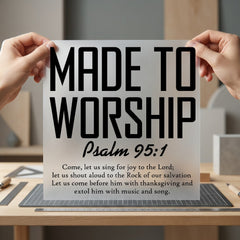 Made Worship Psalm Christian Christian Faith Ready to Press DTF Transfer for Dtf