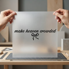 Make Heaven Crowded Bow Christian Faith Ready to Press DTF Transfer for Dtf