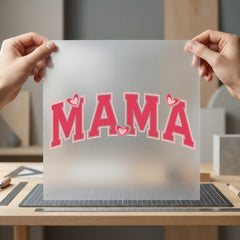 Mama Arch Hearts Retro Mom Mama Ready to Press DTF Transfer for Dtf