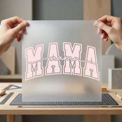 Mama Arch Red Retro Mom Mama Ready to Press DTF Transfer for Dtf