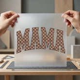 Mama Checkered Arch Retro Mom Mama Ready to Press DTF Transfer for Dtf