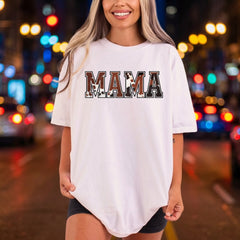 Mama Cow College Applique Usa Mom Ready to Press DTF Transfer for Dtf