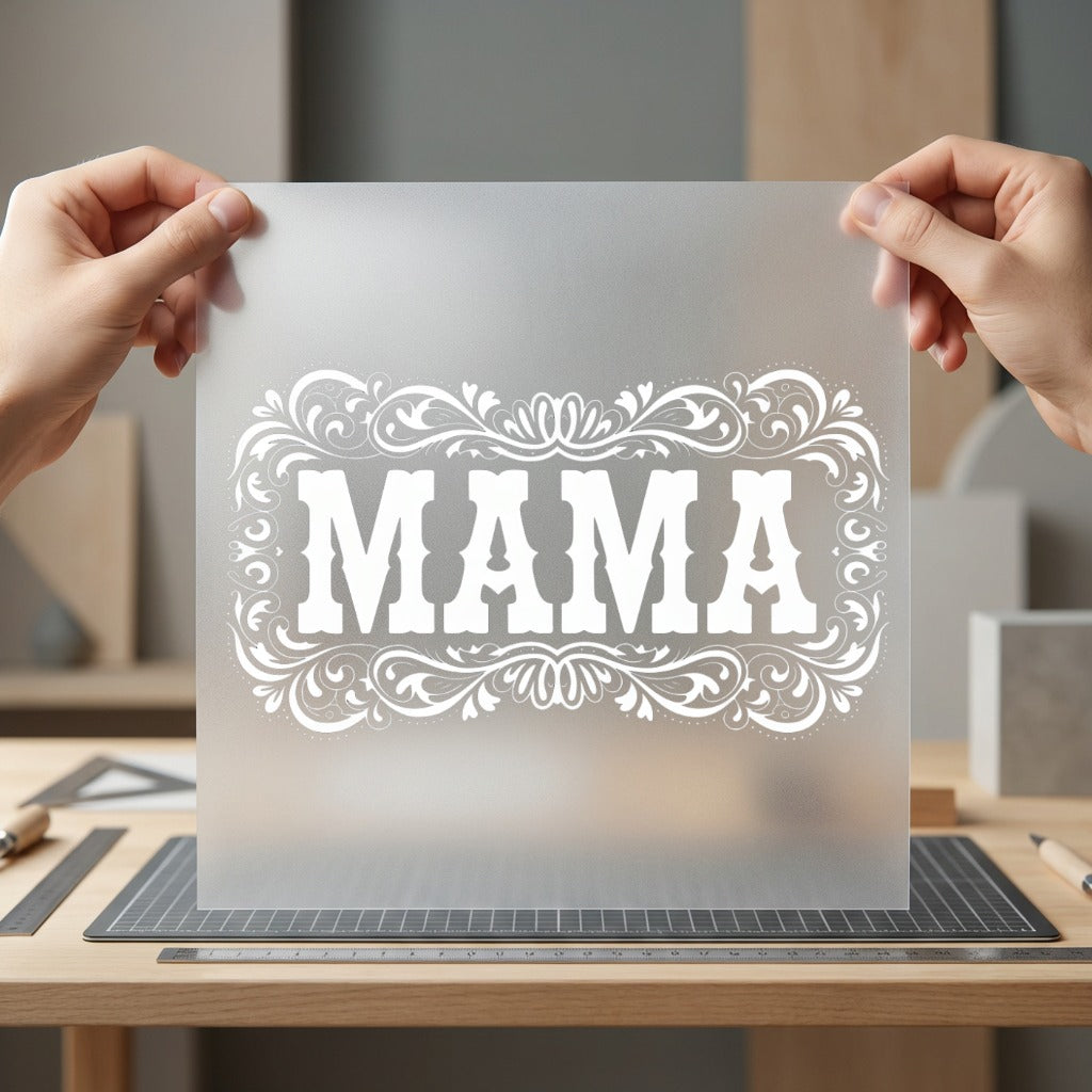Mama Floral Ornamental Vintage Usa Mom Ready to Press DTF Transfer for Dtf