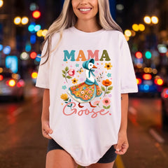Mama Goose Floral Vintage Mom Mama Ready to Press DTF Transfer for Dtf
