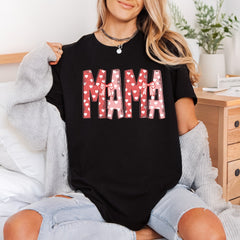 Mama Heart Bow Valentine Valentine Mom Ready to Press DTF Transfer for Dtf