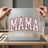 Mama Heart Pattern Valentine Valentine Mom Ready to Press DTF Transfer for Dtf