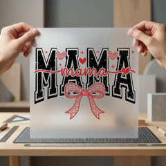 Mama Hearts Valentine Diy Valentine Mom Ready to Press DTF Transfer for Dtf