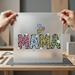 Mama Leopard Retro Diy Mom Mama Ready to Press DTF Transfer for Dtf