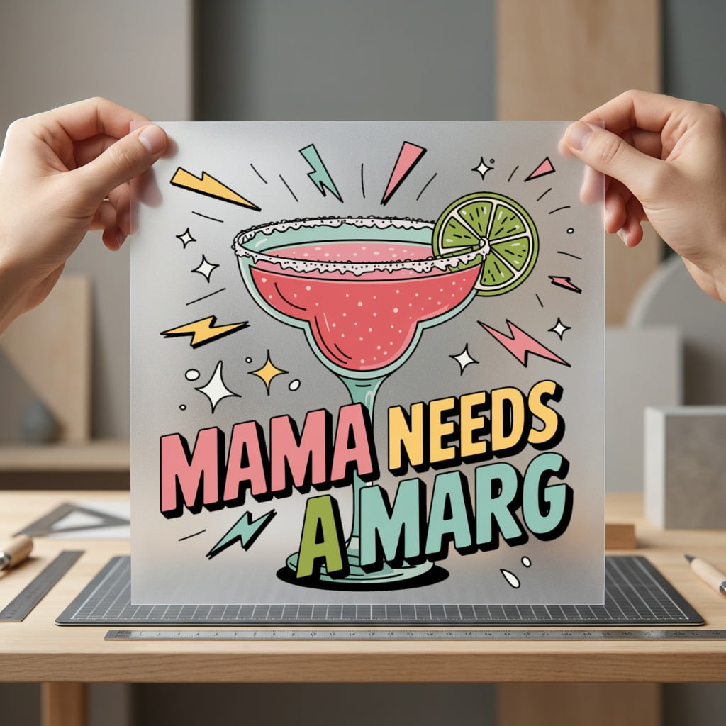 Mama Needs Marg Retro Mom Funny Ready to Press DTF Transfer for Dtf