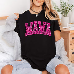 Mama Pink Glitter Arch Mom Mama Ready to Press DTF Transfer for Dtf