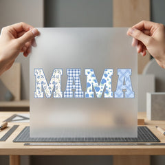Mama Plaid Floral Spring Mom Mama Ready to Press DTF Transfer for Dtf