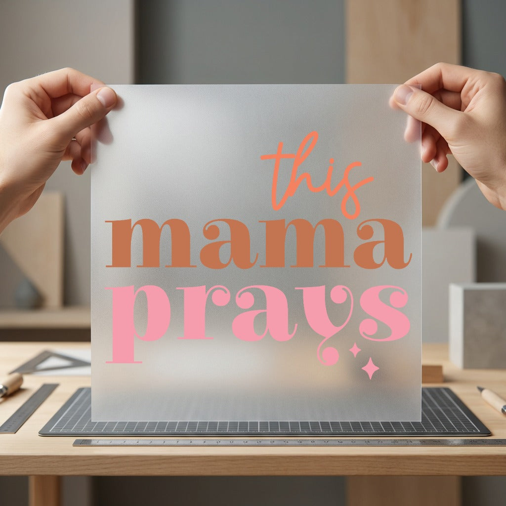 Mama Prays Faith-inspired Diy Faith Mom Ready to Press DTF Transfer for Dtf