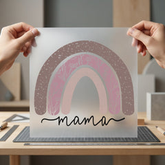 Mama Rainbow Boho Earthy Mom Mama Ready to Press DTF Transfer for Dtf
