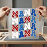 Mama Retro Patriotic Letters 4th Of July Patriotic Ready to Press DTF Transfer for Dtf
