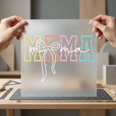 Mama Ribbon Pastel Retro Mom Mama Ready to Press DTF Transfer for Dtf