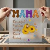 Mama Sunflower Affirmations Retro Mom Mama Ready to Press DTF Transfer for Dtf