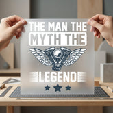 Man Myth Legend Biker Dad Vintage Ready to Press DTF Transfer for Dtf