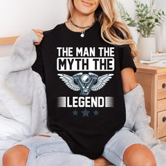 Man Myth Legend Biker Dad Vintage Ready to Press DTF Transfer for Dtf